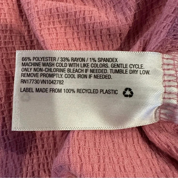 Wild Fable Pink Babydoll Mini Sundress Shoulder Tie Size Medium - Picture 9 of 10